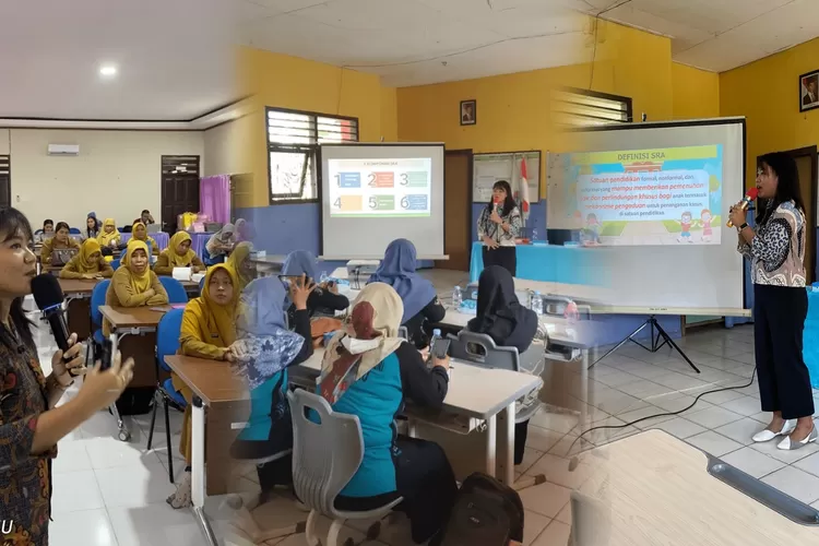 Yayasan Pendidikan Astra &ndash; Michael D. Ruslim (YPA &ndash; MDR) dan Fakultas Psikologi (FPsi) Soegijapranata Catholic University (SCU) mendeklarasikan Sekolah Ramah Anak (SRA) di IKN. (dok SCU Semarang.)