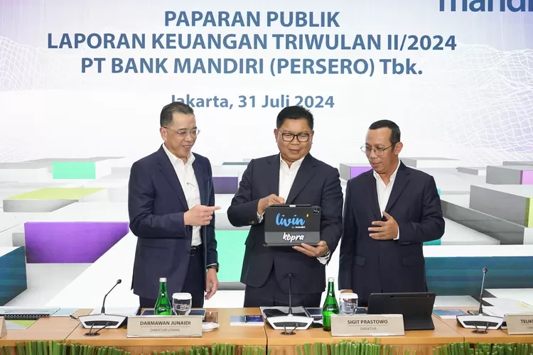 Paparan Kinerja Bank Mandiri Kuartal II 2024 di Jakarta, Rabu 31 Juli 2024. (dok Bank Mandiri.)