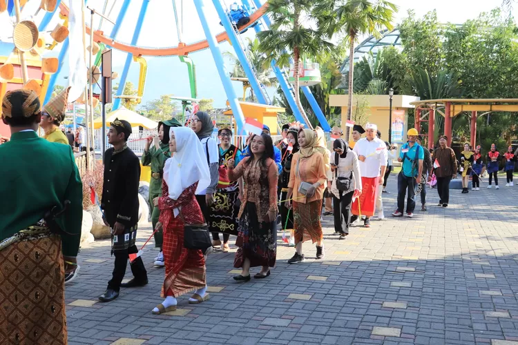 Saloka Theme Park menggelar beberapa rangkaian acara di bulan Agustus yang di masukan dalam tema Pesta Rakyat Saloka. (dok Saloka.)