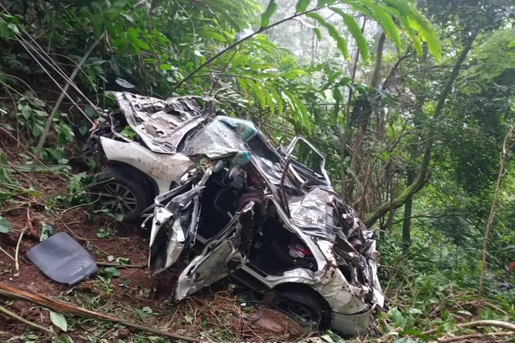 Kapolres Batang, AKBP Nur Cahyo Ari Prasetyo, saat melihat kondisi korban laka. (Istimewa)