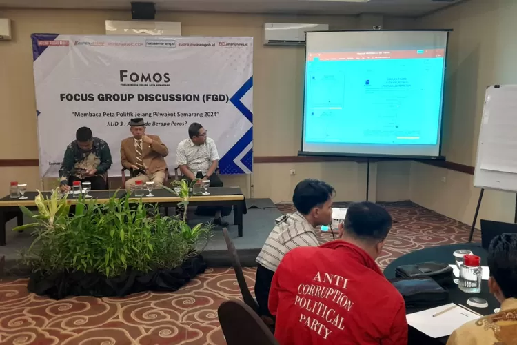 FGD Peta Politik Pilwalkot Semarang. Elektabilitas Mbak Ita dilangkahi Yoyok Sukawi. (Ayosemarang.com/ Audrian Firhannusa)