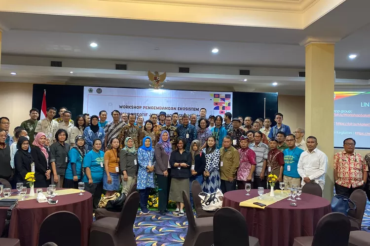 Workshop Pengembangan Ekosistem Ekonomi Kreatif Tahun 2024 Dinas pariwisata Kabupaten Kota se Jawa Tengah dan Komite Ekonomi Kreatif atau Pelaku Ekonomi.  (dokumen)