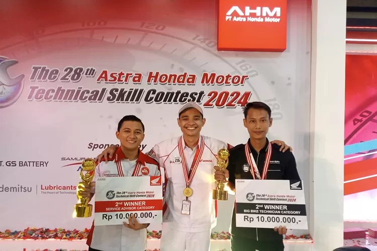 Teknisi Astra Motor Jateng Raih Prestasi di Ajang AHM Technical Skill Contest 2024