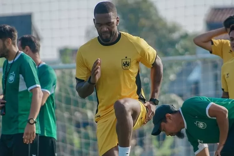 Evandro Brandao, striker asing PSIS Semarang ternyata cedera.  (PSIS)