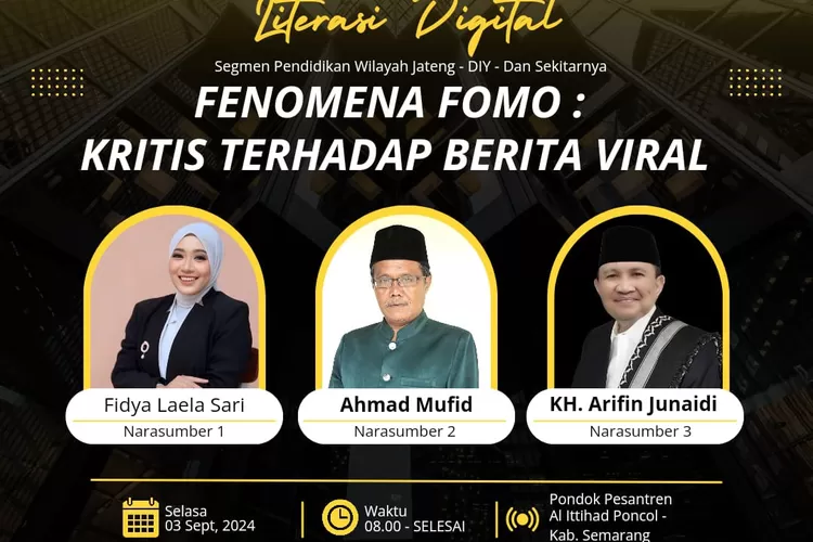 Kominfo bersama NCC menggelar webinar Fenomena FOMO dan Kritis Terhadap Berita Viral (Dok)