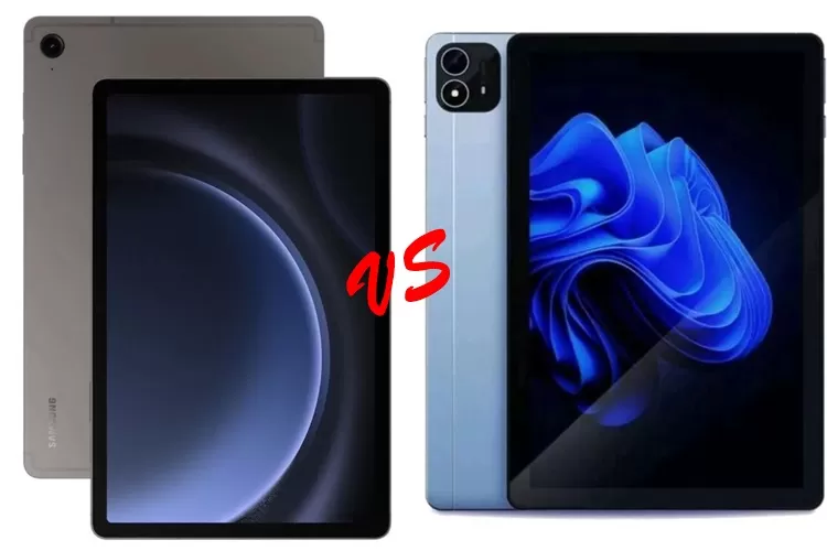 perbandingan spesifikasi dan harga Samsung Galaxy Tab S9 FE vs iTel Pad One. (blibli)
