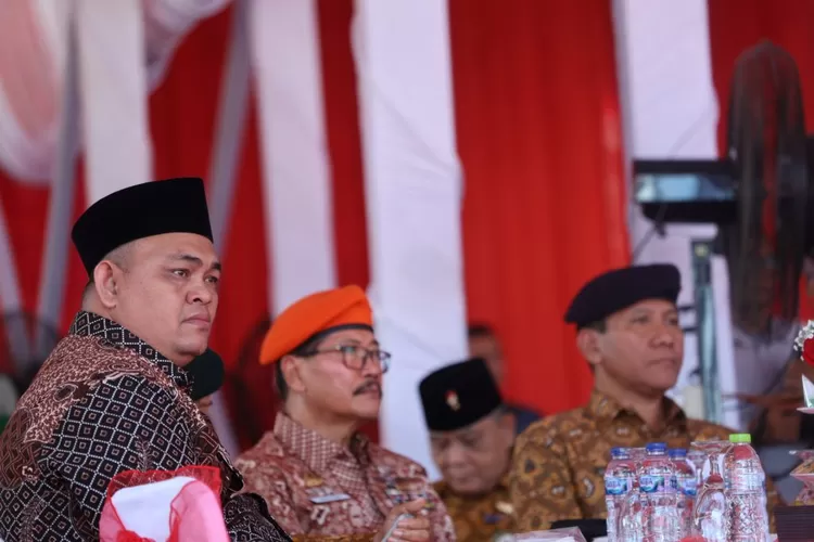 Wakil Ketua Sementara DPRD Jatenf Sarif Abdillah saat mengikuti puncak HUT ke-79 Pepabri di Ambarawa. (DPRD Jateng)