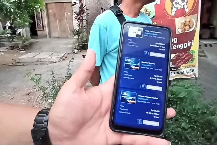 tampilan aplikasi XFA AI dari ponsel korban investasi bodong (edi prayitno/kontributor kendal)