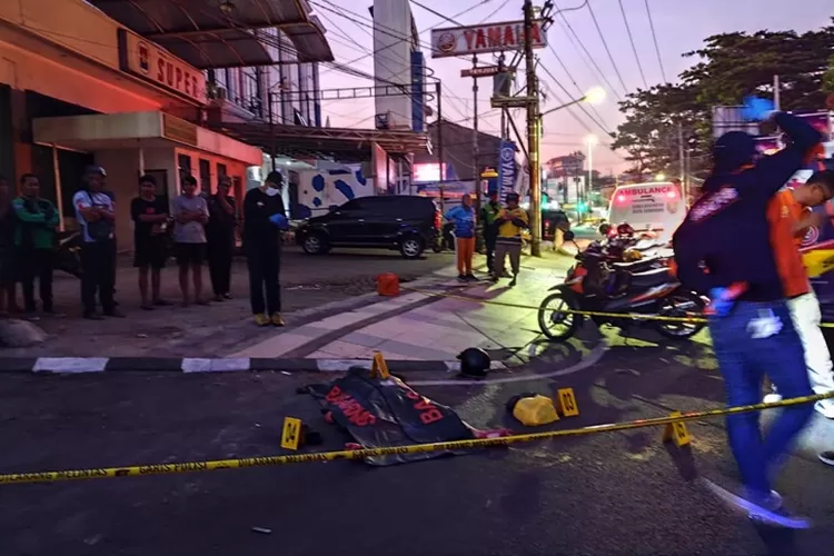 Lokasi pembacokan mahasiswa Undinus di Kelud Raya Semarang. Polisi sudah kantongi identitas pelaku.  (Istimewa)