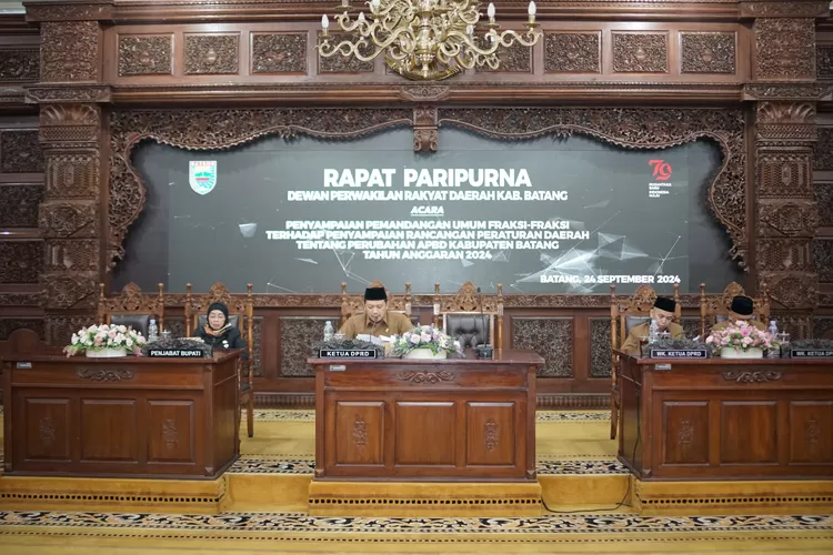 Suasana Rapat paripurna DPRD Kabupaten Batang. (Muslihun)