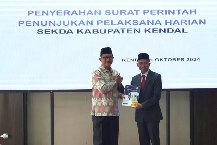 Agus Dwi Lestari mendapat tugas sebagai pelaksana harian Sekda Kendal.  (Dokumen kominfo)