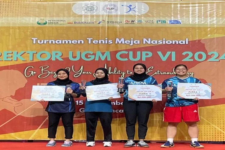  Mahasiswa USM Sabet Juara di Kejuaraan Tenis Meja Rektor Cup UGM VI