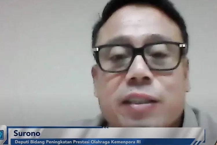 Deputi Bidang Peningkatan Prestasi Olahraga Kemenpora Surono dalam Forum Merdeka Barat 9 (FMB9) bertema &lsquo;Pekan Paralimpiade Nasional 2024 untuk Indonesia Ramah Difabel&rsquo;, Rabu 9 Oktober 2024. (dok FMB9.)