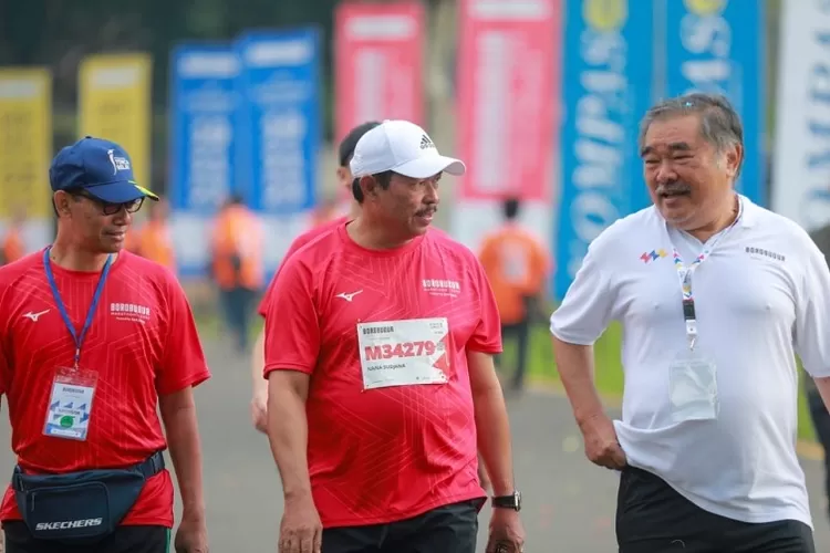 Ketua Yayasan Borobudur Marathon, Liem Chie An berharap Borobudur Marathon 2024 menawarkan sesuatu yang lebih asyik dan menarik.  (istimewa.)
