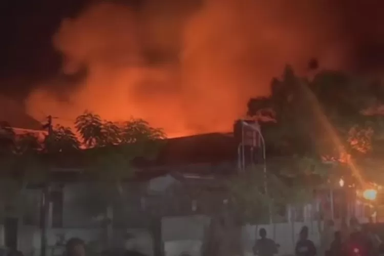 Kebakaran di Pasar Gubug Grobogan.  (InfoGrobogan)