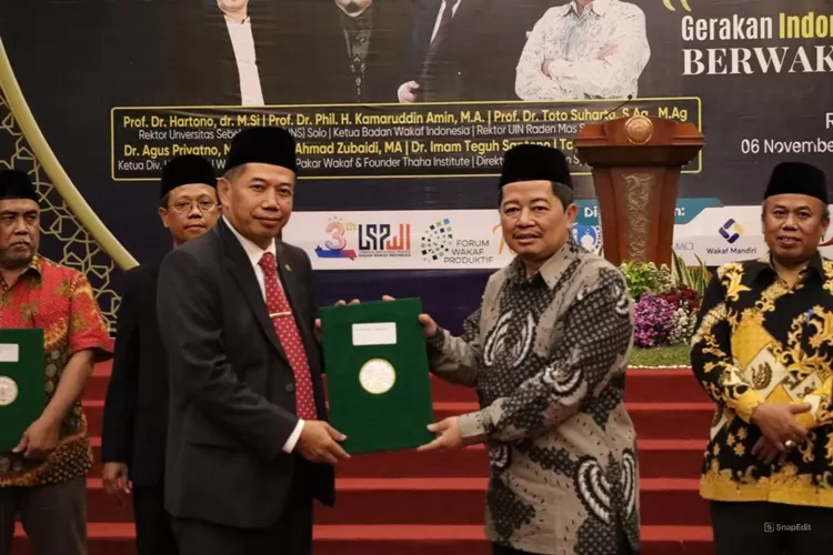 USM menandatangani nota kesepahaman (MoU) dengan Badan Wakaf Indonesia (BWI).