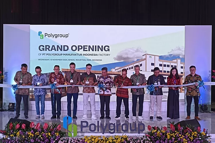 Grand opening &nbsp;PT Polygroup Manufaktur Indonesia Factory Rabu 13 november 2024.  (edi prayitno/kontributor kendal)