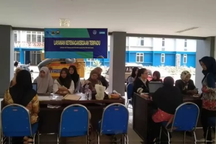 Unit Layanan Ketenagakerjaan Terpadu di KITB.  (Muslihu/Kontributor Batang)