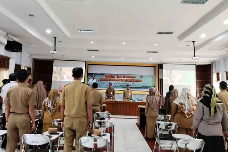 Sosialisasi aplikasi baru I-Mut (Digitalisasi Mutasi) di Aula BKD Batang, Selasa 12 November 2024. (Muslihun/Kontributor Batang)