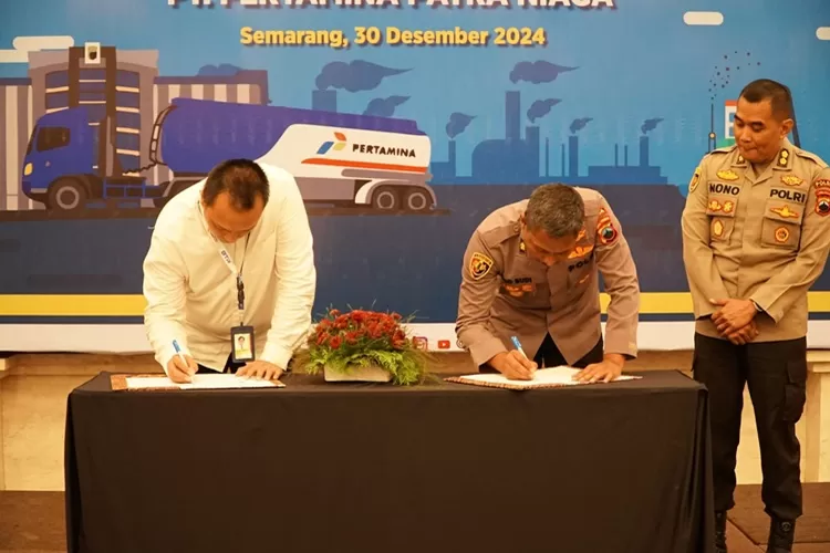 Pertamina Patra Niaga dan Polda Jateng Tandatangani Perjanjian Jual Beli BBMP