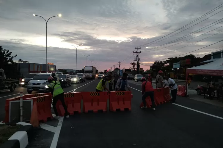 Operasi Lilin Candi 2024 berakhir, tol fungsional Prambanan kembali ditutup.  (Humas Polda Jateng)