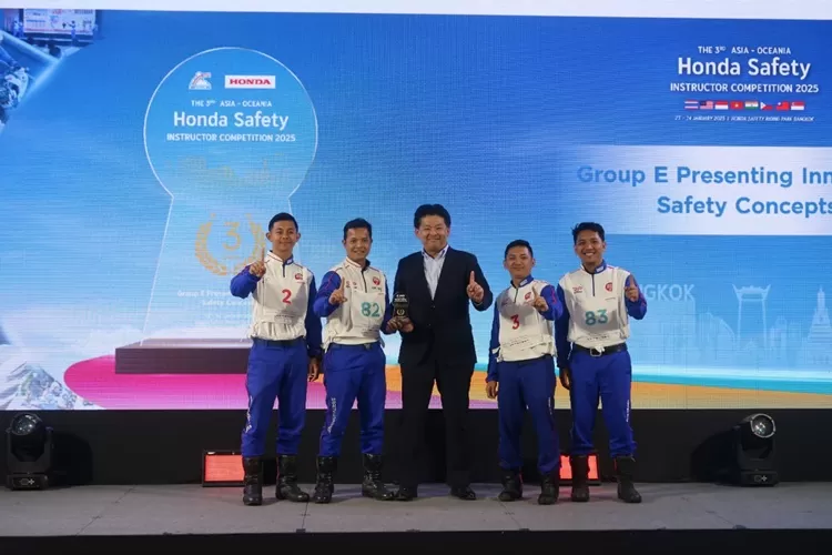 Instruktur Astra Honda Motor Raih Prestasi Asia-Oceania Honda Safety Instructor Competition 2025