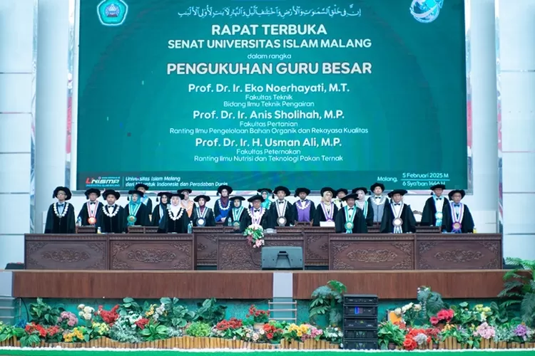 Unisma Kukuhkan Tiga Guru Besar Baru