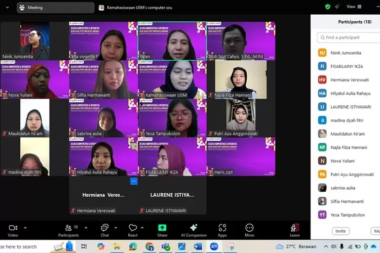 UPNS PPKS USM Gelar Seleksi Wawancara Satgas PPKPT USM