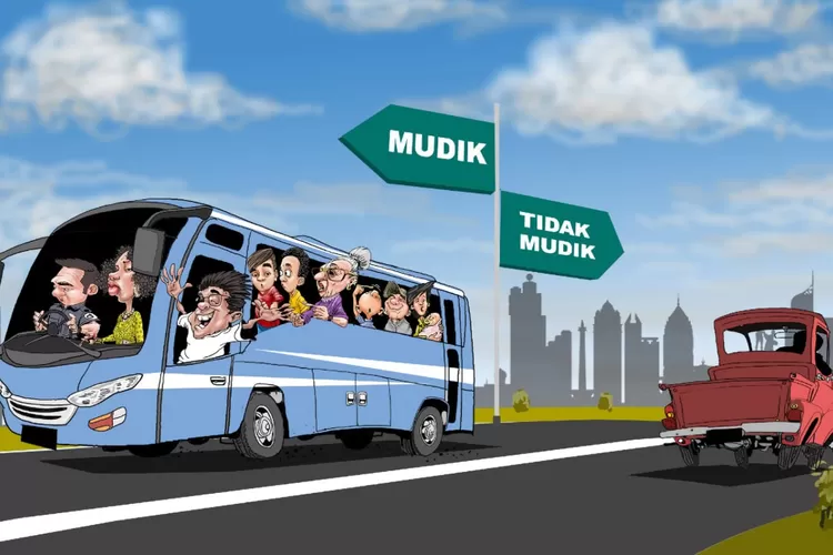 ilustrasi mudik