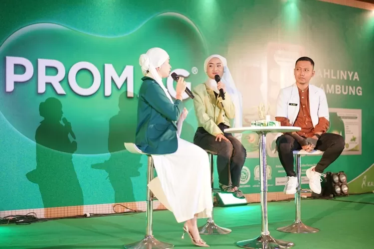 Promag edukasi mahasiswa Unnes Semarang terkait pencegahan penyakit maag yang sering diabaikan.  (dok)