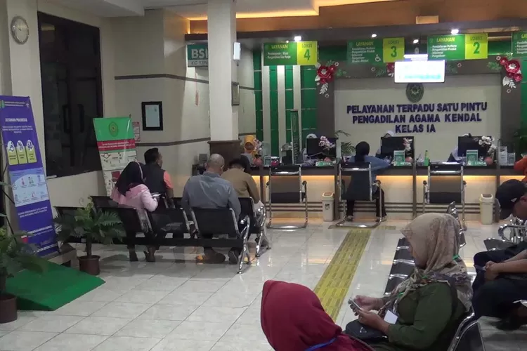 Suasana di Pengadilan Agama Kendal.  (dokumen)