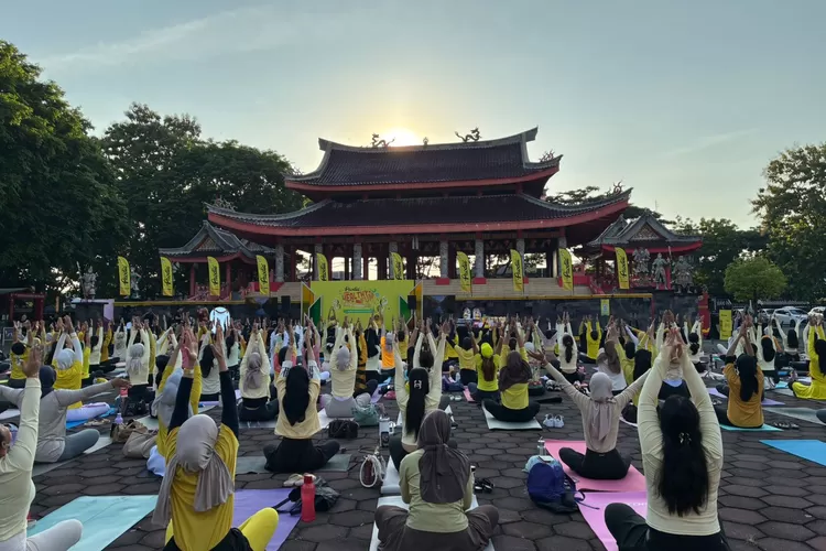 Prodia menggelar rangkaian acara Healthy &amp; Fun with Community (PHFC) di Sam Poo Kong Semarang, Minggu 28 September 2025. (Arri Widiarto.)