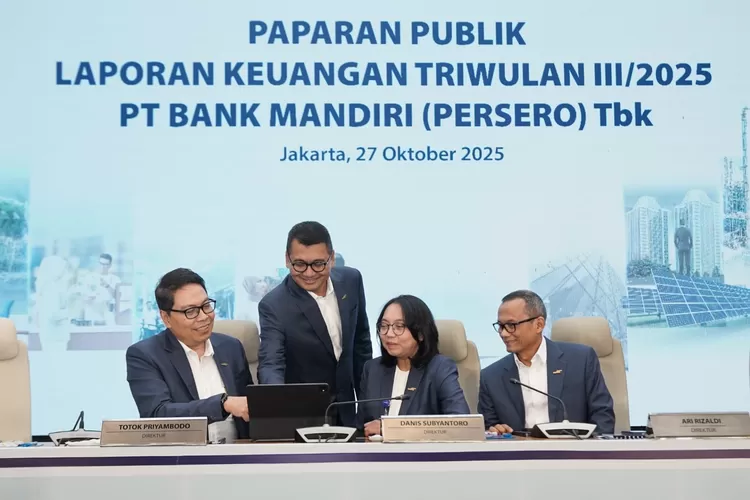 Bank Mandiri mencatat kinerja positif sepanjang kuartal III 2025 dengan pertumbuhan kredit, aset, dan digitalisasi yang berkelanjutan. (dok Bank Mandiri.)