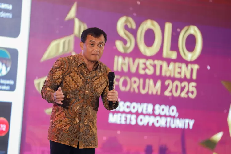 Gubernur Jateng Ahmad Luthfi saat menghadiri Solo Investment Forum 2025. (Humas Jateng)