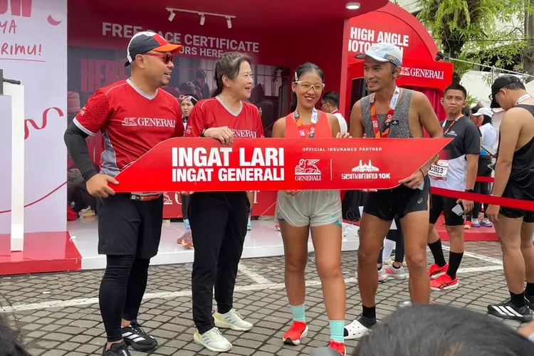 Generali Indonesia menjadi official insurance partner ajang lari nasional Semarang 10K yang digelar di Balai Kota Semarang, Minggu (14/12/2025). (Dok.)