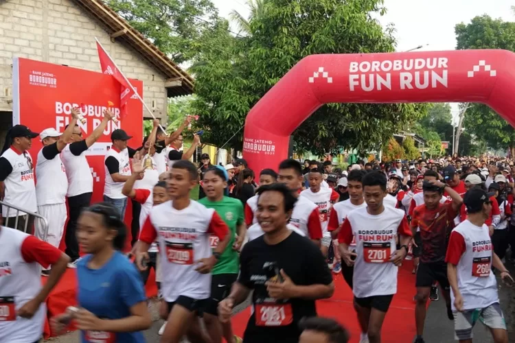 Gelaran Borobudur Fun Run yang berlangsung meriah.
