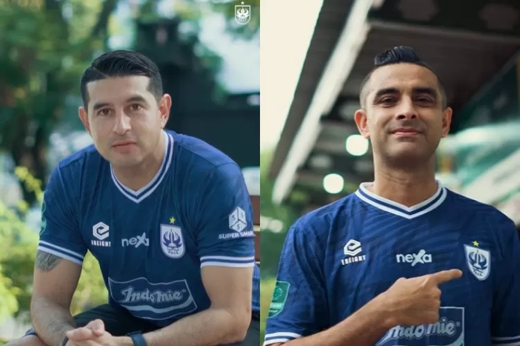 Pemian baru PSIS Semarang Esteban Vizcarra dan Otavio Dutra. (instagram/psisfcofficial)