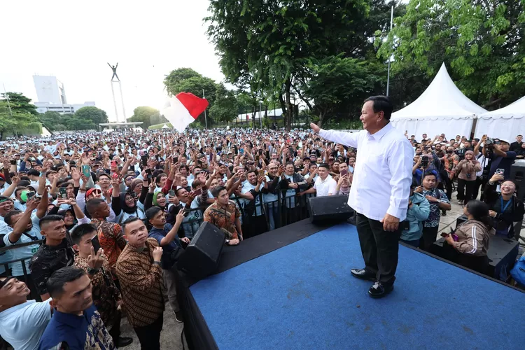 Prabowo Berterima Kasih Para Ojol Jakarta &lsquo;All In Prabowo&rsquo;: Saya Rasakan Dukungan Kalian (Dok: ist)