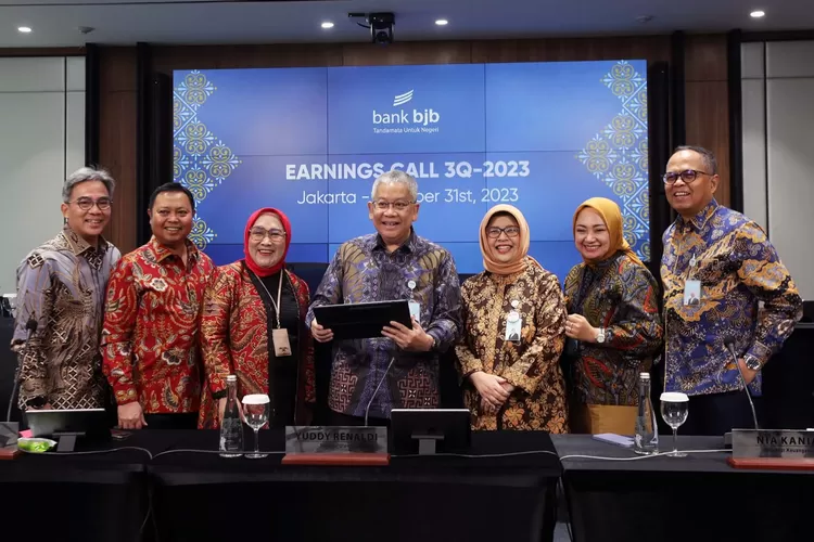 Earnings call triwulan III 2023, di Gedung bank bjb T-Tower, Jakarta, Selasa, 31 Oktober 2023. (dok. bank bjb)