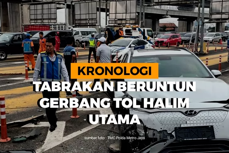 Viral Tabrakan Beruntun Di Gerbang Tol Halim Utama 5 Mobil Rusak ...