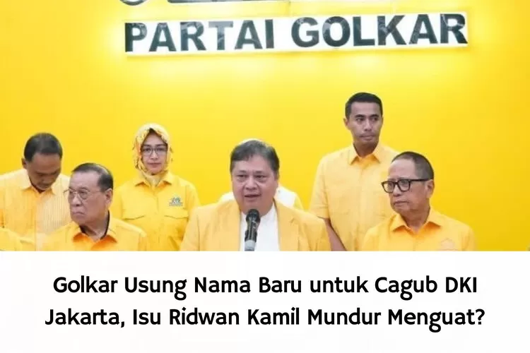 Ridwan Kamil Sudah Ditugaskan Maju di Pilkada Jakarta oleh Partai Golkar, Siap Bersaing dengan Anies Baswedan