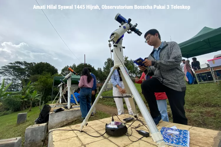 Pengamatan Bulan Sabit oleh Observatorium Bosscha Lembang untuk Penanda Awal Bulan Syawal