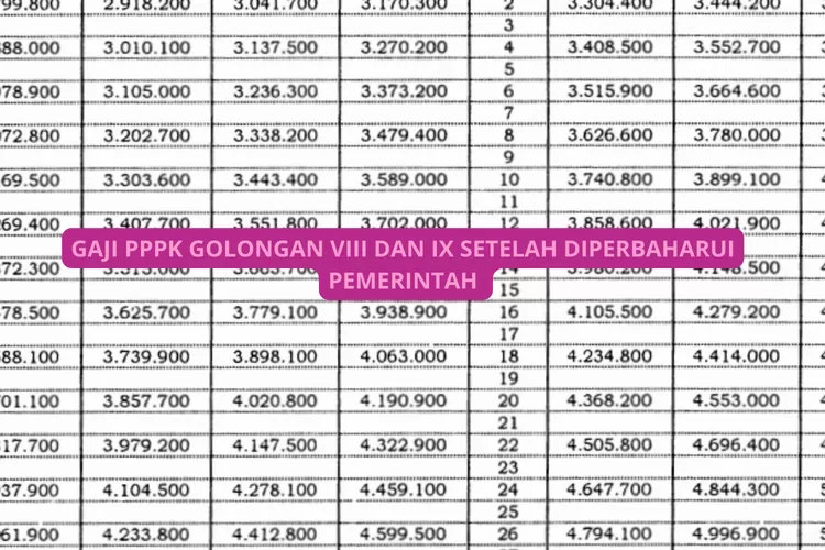 Gaji PPPK Telah Diperbaharui! Golongan VIII dan IX Akan Terima Sebesar Ini pada Bulan Mei