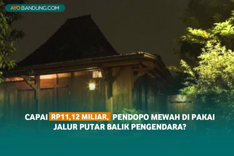 Capai Rp11,12 Miliar, Pendopo Mewah Tanpa Pagar ini Malah di Pakai Jalur Putar Balik Pengendara