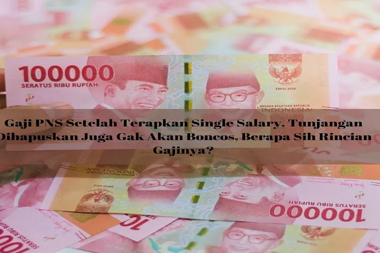 Fantastis! Segini Gaji PNS dengan Sistem Single Salary, Meski Tunjangan Dihapuskan Dijamin Tak akan Boncos