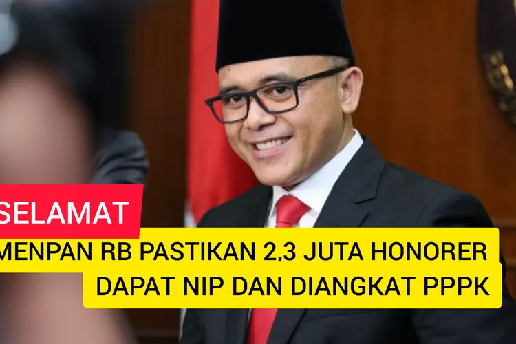 Menpan RB: 2,3 Juta Honorer Dipastikan Dapat NIP dan Resmi Diangkat PPPK, Alhamdulillah