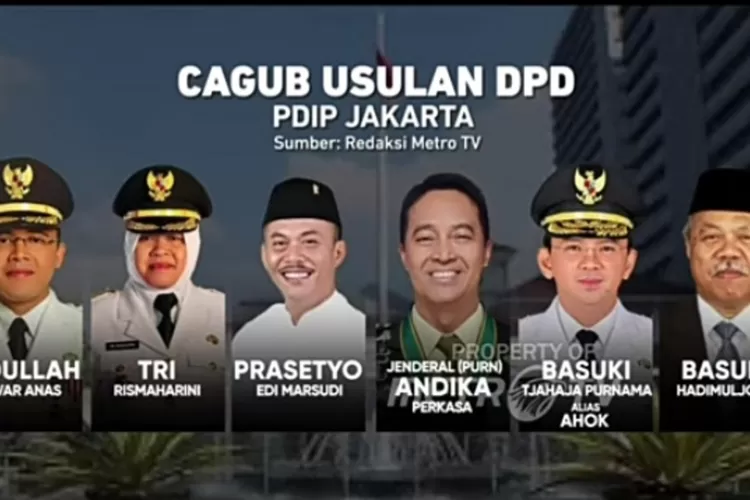 Ahok Disebut Bakal Maju di Pilgub DKI Jakarta 2024, Ini Daftar Nama Kandidat Lainnya yang Diusung oleh PDIP