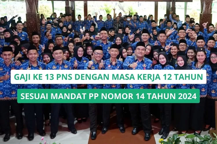 Ikuti Mandat PP Nomor 14 Tahun 2024, PNS Masa Kerja 12 Tahun Akan Terima Gaji ke 13 Sebesar...