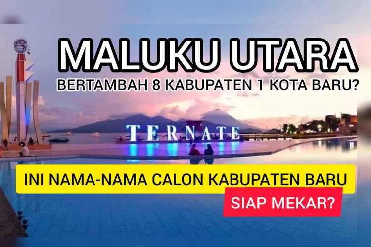 Maluku Utara Bakal Punya 8 Kabupaten dan 1 Kota? Ini Nama-nama Calon Kabupaten Kota Baru Siap Mekar