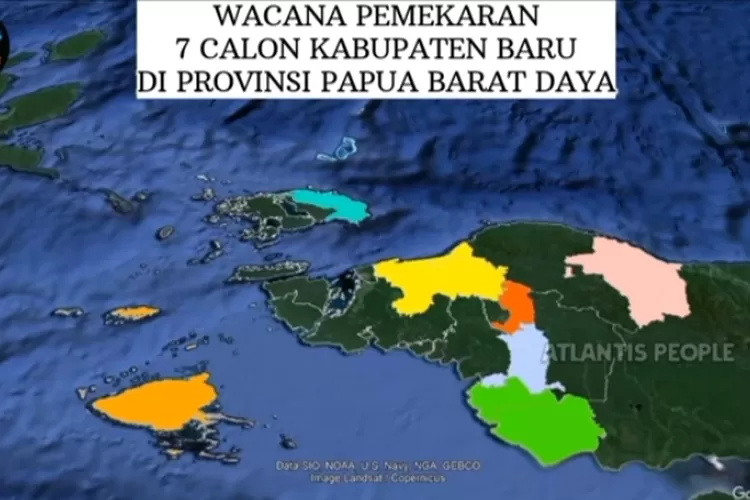 Ternyata Provinsi Papua Barat Daya Akan Memiliki 7 Kota Dan Kabupaten ...